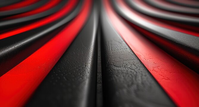 Red Vertical Strips On Black Background