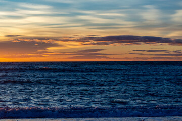 Bord de mer au coucher du soleil