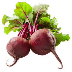 Beets, transparent background, isolated image, generative AI