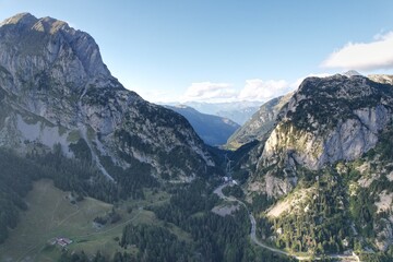 Border of Italy and Austria, mountains
