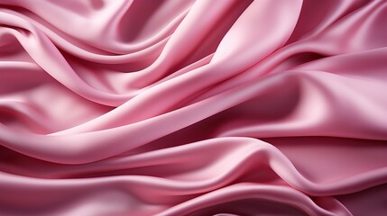 Obraz premium Blush Elegance: A Soft and Smooth Pink Satin Fabric Weave Creates a Luxurious Wallpaper Background