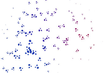 Light Blue, Red vector pattern with liquid shapes.