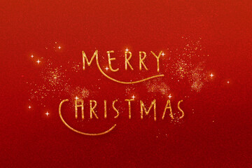 Merry christmas hand lettering calligraphy isolated on white background. Vector holiday illustration element. Merry Christmas script calligraphy	