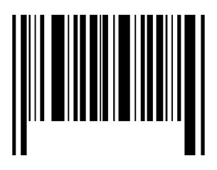 Barcode vector icon. Bar code for web flat design. Isolated illustration
