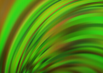 Light Green vector background with bent lines. Colorful illustration in abstract marble style with gradient. A new texture for your  ad, booklets, leaflets.