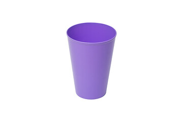 plastic cup isolated on white background