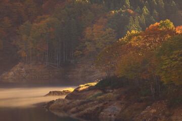 岩手県奥州市　夜明けの風景