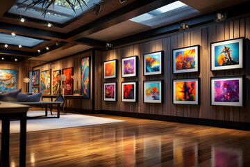 Contemporary Art Gallery in an Office Lobby