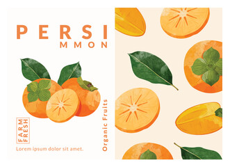 Be the pioneer! • Almost never licensed, high potential
Be the trendsetter, make this untapped asset yours

Stock Vector ID: 2406540639

Persimmon fruit packaging design templates, watercolour style v