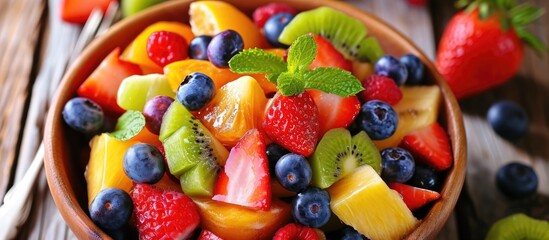 fruit salad is delicious