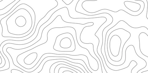 Abstract background with topographic contours map with geographic line map .white wave paper curved reliefs abstract background .vector illustration of topographic line contour map design . - obrazy, fototapety, plakaty