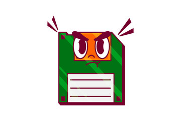 Book Retro Flat Sticker Design