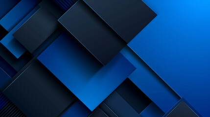 Classic Blue and Black abstract background vector presentation design. PowerPoint and Business background.