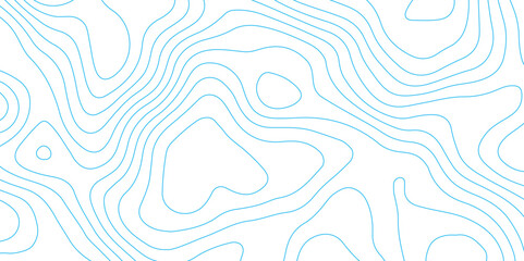 Abstract background with topographic contours map with blue color geographic line map .white wave paper curved reliefs abstract background .vector illustration of topographic line contour map design .