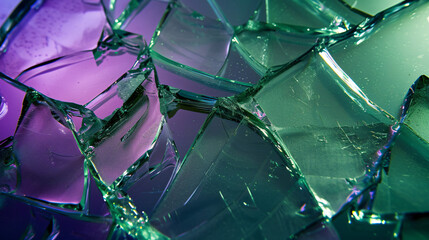Fototapeta na wymiar Studio shot of broken glass