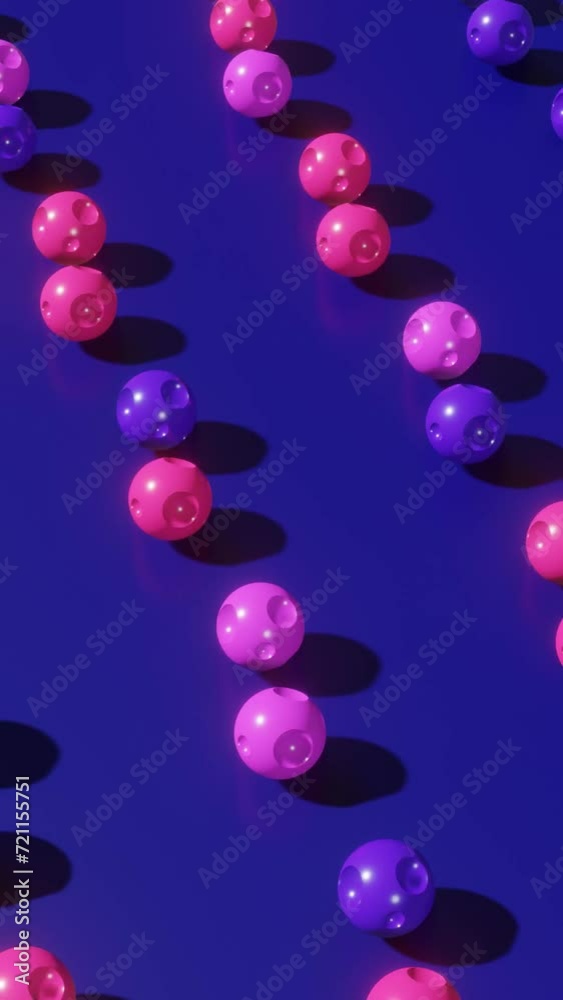 Wall mural vertical motion design dynamics: modern geometric 3d render
