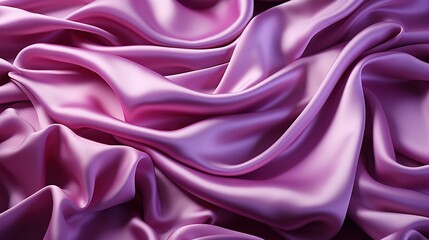 Obraz premium Sensuous Orchid Opulence: The Soft and Lustrous Weave of Purple Satin Textile, Transforming into a Captivating Wallpaper Background