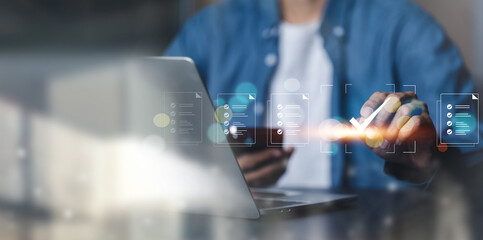 Quality Certificate and Checklist document analyst target marketing planning assignment with quality management. Standardization, certification.