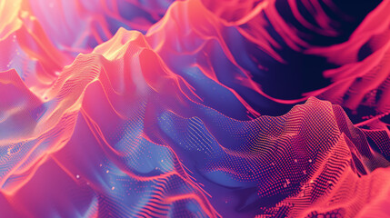 Fototapeta premium Rhythmic Dissonance: Exploring the Dynamic Noise Gradient. Generative AI