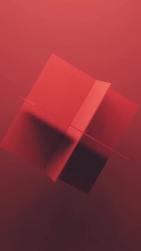 Vertical Motion Graphic Dynamics: Abstract Geometric 3D Render