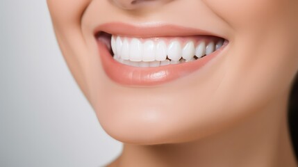 close up of a woman smiling teeth