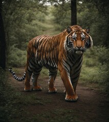 Obraz premium Tiger in the forest 2