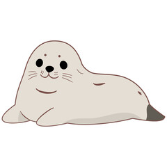 cute, cartoon, sea, ocean, illustration, animal, vector, character, seal, marine, lion, water, wildlife, isolated, nature, wild, sea lion, mammal, baby, aquatic, icon, zoo, underwater, arctic, drawing