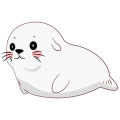 cute, cartoon, sea, ocean, illustration, animal, vector, character, seal, marine, lion, water, wildlife, isolated, nature, wild, sea lion, mammal, baby, aquatic, icon, zoo, underwater, arctic, drawing