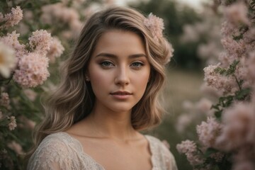 Naklejka premium Goddess In The Garden