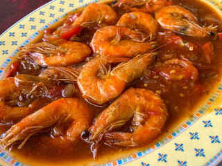 fried shrimp with garlic