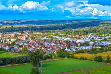 Fototapeta na wymiar Neckartal im Landkreis Heilbronn in Baden Württemberg