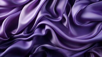 Velvet Plum Bliss: A Smooth and Soft Purple Satin Fabric Weave Creates a Luxuriously Smooth and Silky Wallpaper Texture
