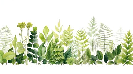 Beautifully Illustrated Watercolour Elements of Plants.