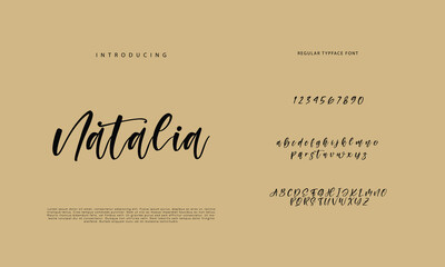 Signature Font Calligraphy Logotype Script Brush Font Type Font lettering handwritten
