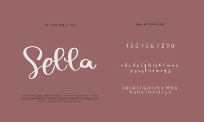 Signature Font Calligraphy Logotype Script Brush Font Type Font lettering handwritten
