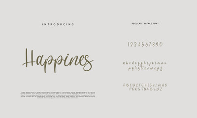 Signature Font Calligraphy Logotype Script Brush Font Type Font lettering handwritten
