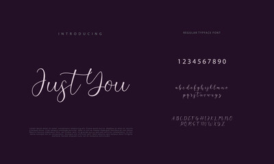 Signature Font Calligraphy Logotype Script Brush Font Type Font lettering handwritten
