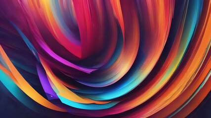 3D abstract wavy background with modern gradient colors. Motion sound wave. Vector illustration for banner, flyer, brochure, booklet, presentation or websites design. stock illustration