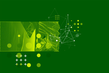 Scientific and technical image of the mountains. Abstract wireframe surface background inside a triangle. Hand drawn vector.