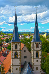 Stadtkirche in der Altstadt von Bad Wimpfen im Landkreis Heilbronn (Baden Württemberg)
