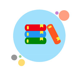 Book mark library vector