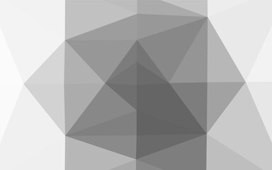 Fototapeta premium Light Silver, Gray vector abstract mosaic backdrop. Colorful abstract illustration with gradient. Triangular pattern for your business design.