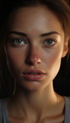Fototapeta premium close up portrait of a girl
