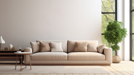 beige sofa in living room daylight from window