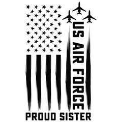 US Air Force  t-shirt design,Proud Air Force Wife svg,Cricut & Silhouette cut files,American Flag, Distressed US Flag