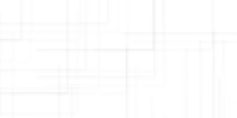 Modern Abstract white background design with layers of textured white transparent material in triangle and squares shapes. White color technology concept geometric line vector background.