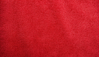 Fototapeta premium Abstract background with red texture, velvet fabric, full frame, close-up