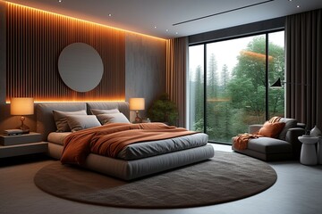 bedroom Luxury concept modern interior design in apartment or house