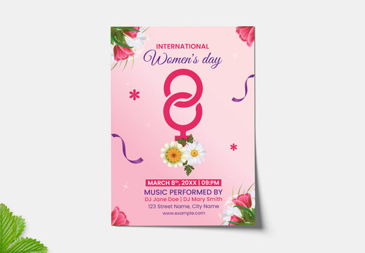 International Women&rsquo;s Day Event Flyer layout