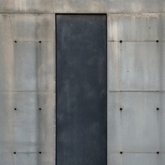 Concrete Wall With Metal Door